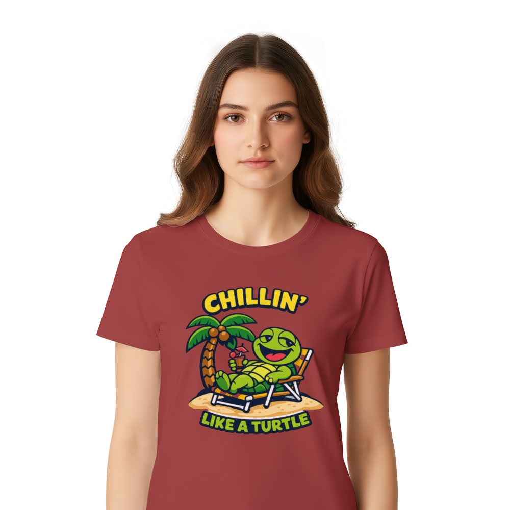 Goofy Turtle Beach Vacation T-Shirt Cute Tropical Chill Design Cute Gifts for Men Women Boy Kids T-Shirt