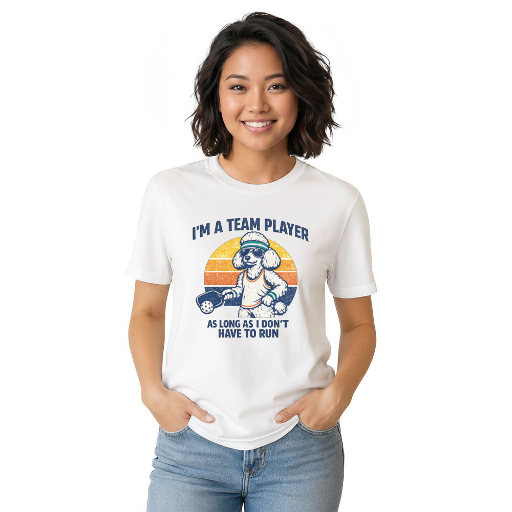 Stylish Poodle Pickleball Tee For Casual Players Sarcastic Gifts for Men Women Boy Kids T-Shirt