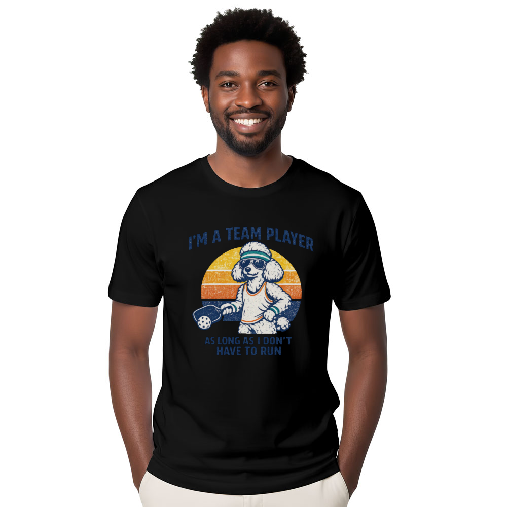 Stylish Poodle Pickleball Tee For Casual Players Sarcastic Gifts for Men Women Boy Kids T-Shirt