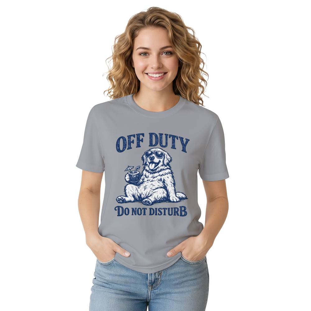Lazy Golden Retriever T-Shirt Off Duty Weekend Cozy Gifts for Men Women Boy Kids T-Shirt