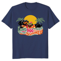 Long Dog Summer 70s Dachshund Hawaiian Typography Graphic Retro Gifts for Men Women Boy Kids T-Shirt