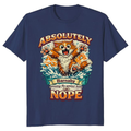 Absolutely Nope Cartoon Cat Retro T-Shirt Summer Bath Escape Funny Gifts for Men Women Boy Kids T-Shirt