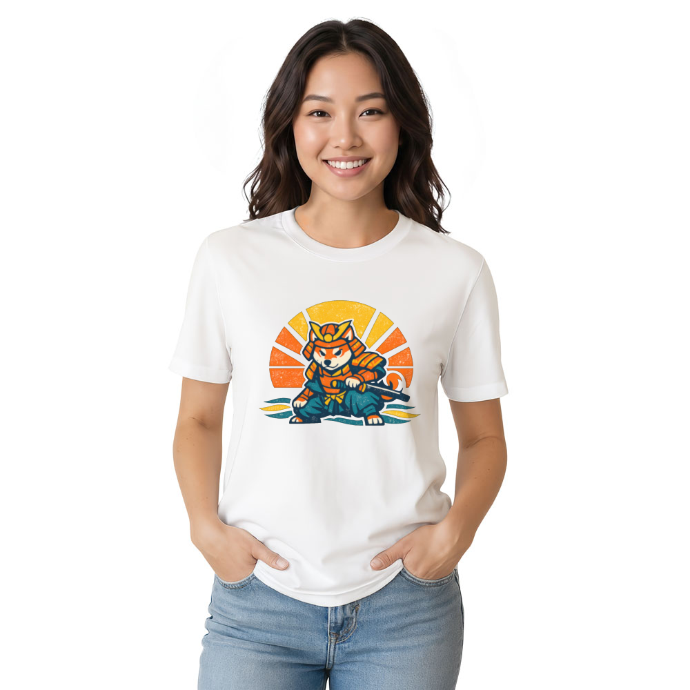 Retro Shiba Samurai T-Shirt For Anime And Dog Lovers Vintage Gifts for Men Women Boy Kids T-Shirt