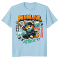 Sneaky Sushi Strike Retro Ninja Cat T-Shirt Playful Gifts for Men Women Boy Kids T-Shirt