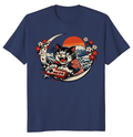 Neko Gamer Rage Ukiyo-e Retro Japanese Cat Playful Gifts for Men Women Boy Kids T-Shirt