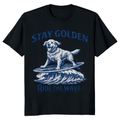 Vintage Surfing Golden Retriever T-Shirt Sunny Gifts for Men Women Boy Kids T-Shirt