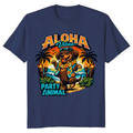 Aloha Dancing Dachshund Party Animal Graphic Tee Retro Gifts for Men Women Boy Kids T-Shirt