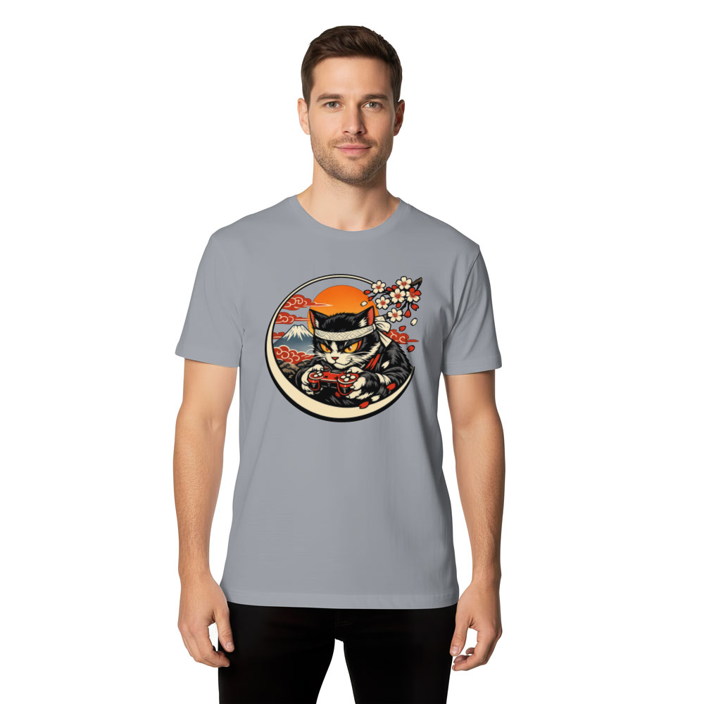 Otaku Neko T-Shirt For Anime Gamers Epic Gifts for Men Women Boy Kids T-Shirt