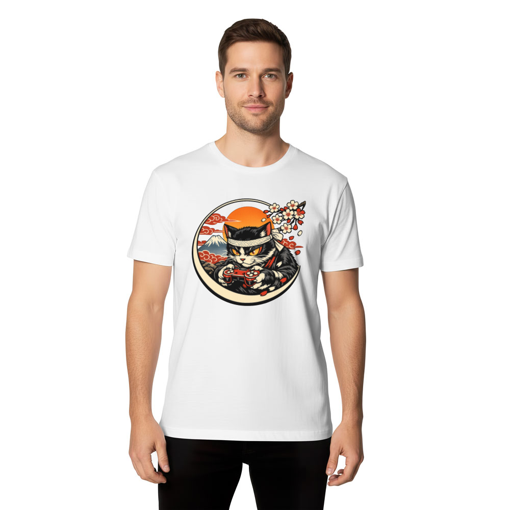Otaku Neko T-Shirt For Anime Gamers Epic Gifts for Men Women Boy Kids T-Shirt