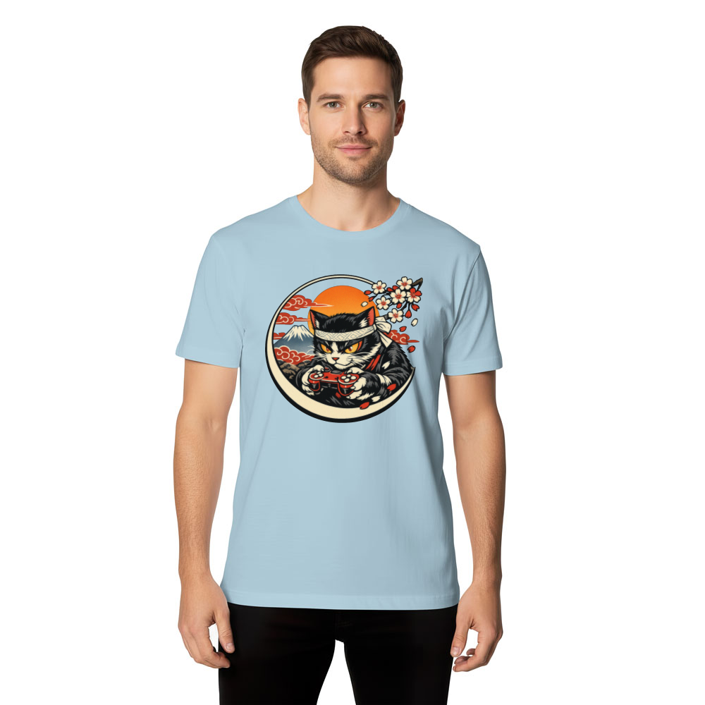 Otaku Neko T-Shirt For Anime Gamers Epic Gifts for Men Women Boy Kids T-Shirt