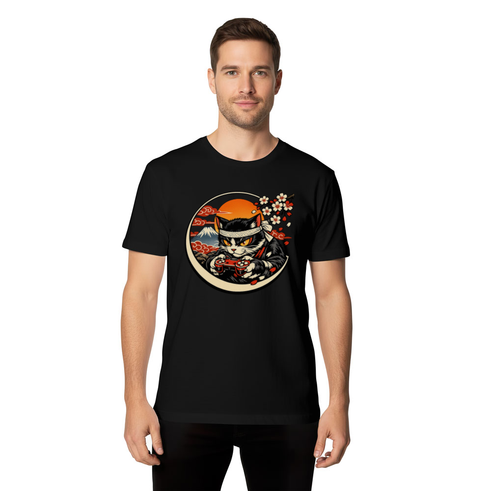 Otaku Neko T-Shirt For Anime Gamers Epic Gifts for Men Women Boy Kids T-Shirt
