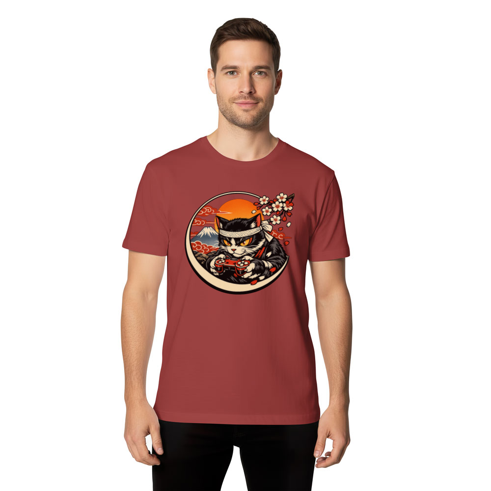 Otaku Neko T-Shirt For Anime Gamers Epic Gifts for Men Women Boy Kids T-Shirt