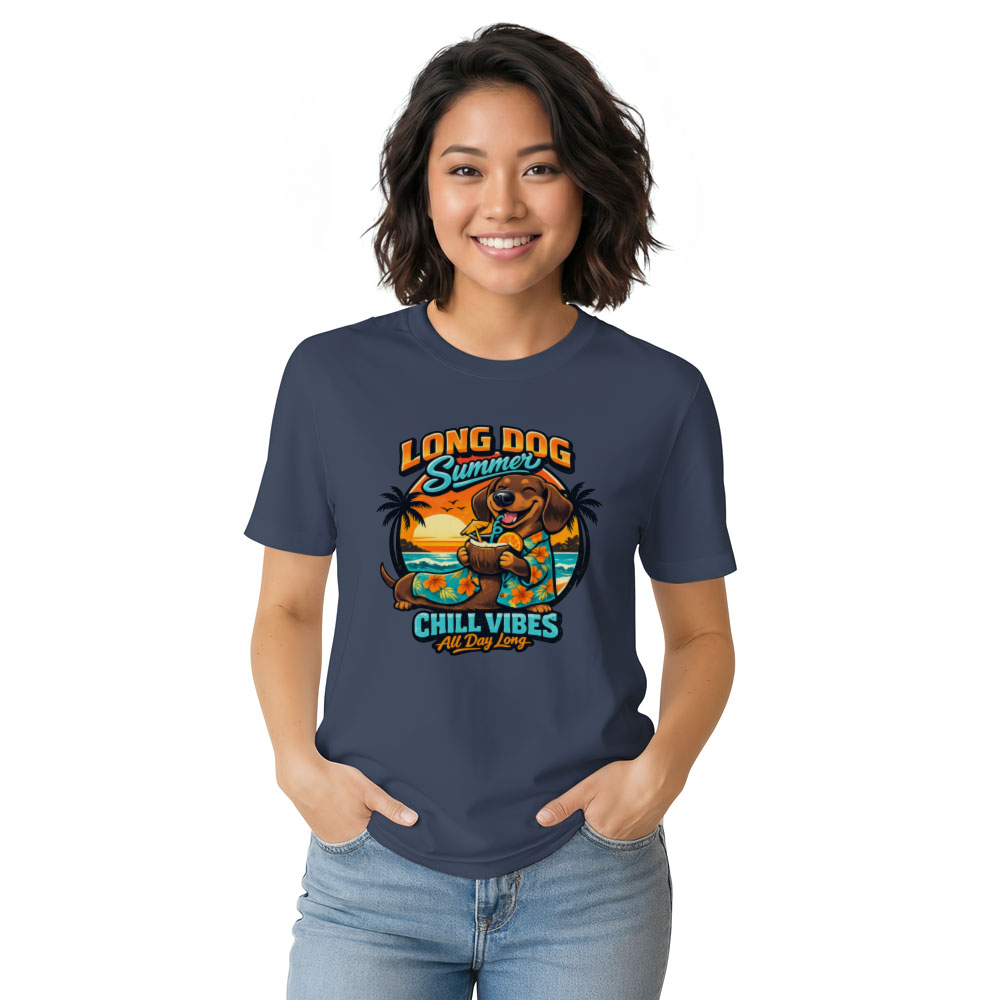 Retro Dachshund Hawaiian Graphic Cute Gifts for Men Women Boy Kids T-Shirt
