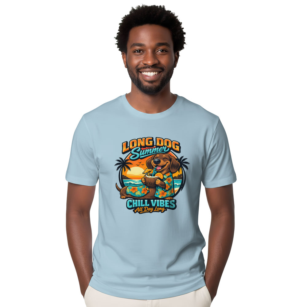 Retro Dachshund Hawaiian Graphic Cute Gifts for Men Women Boy Kids T-Shirt
