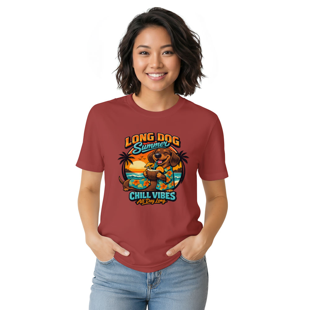 Retro Dachshund Hawaiian Graphic Cute Gifts for Men Women Boy Kids T-Shirt