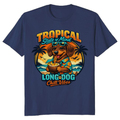 Retro Sunset Dachshund Tee Cute Gifts for Men Women Boy Kids T-Shirt