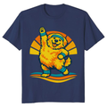 Retro Golden Aerobics Chubby Dog Tee Quirky Gifts for Men Women Boy Kids T-Shirt