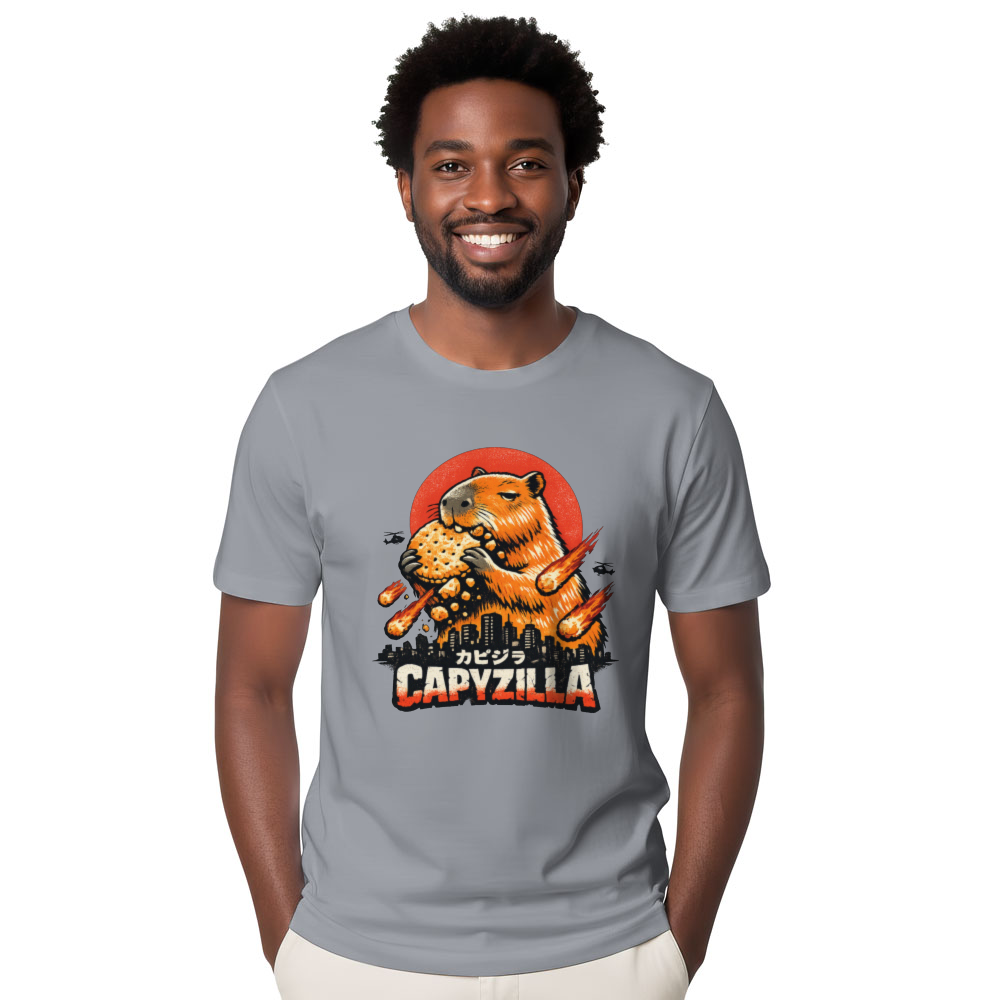 Capyzilla Capybara T-Shirt For Kaiju Fans Whimsical Gifts For Men Women Boy Kids T-Shirt