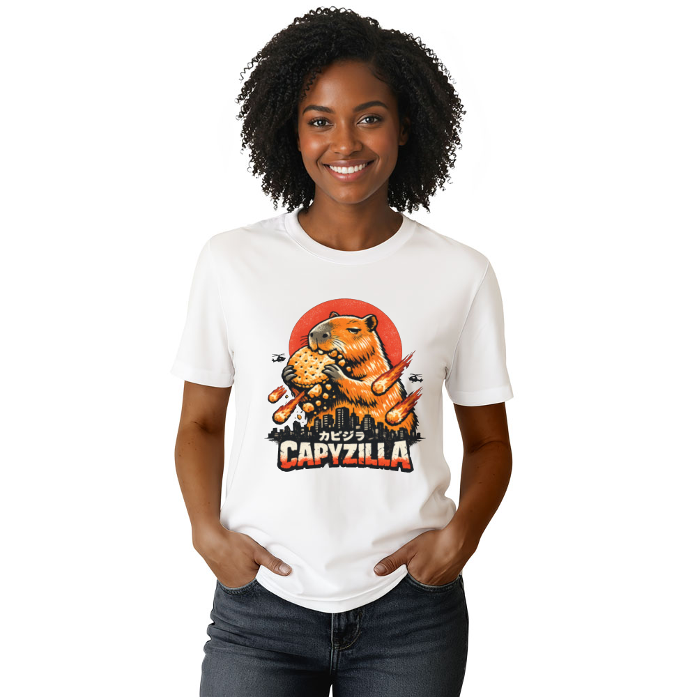 Capyzilla Capybara T-Shirt For Kaiju Fans Whimsical Gifts For Men Women Boy Kids T-Shirt