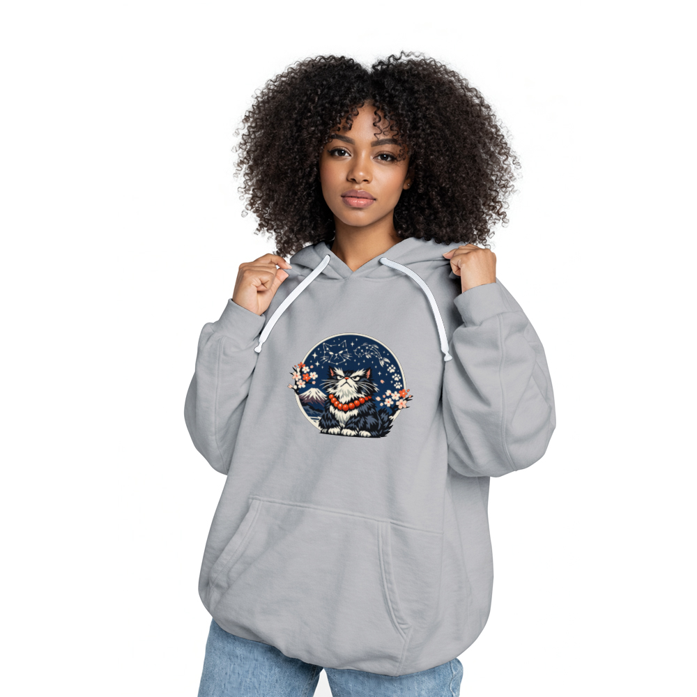 Ukiyo-e Grumpy Cat Hermit Pullover Hoodie Mystical Gifts for Men Women Boy Kids Pull Over Hoodie
