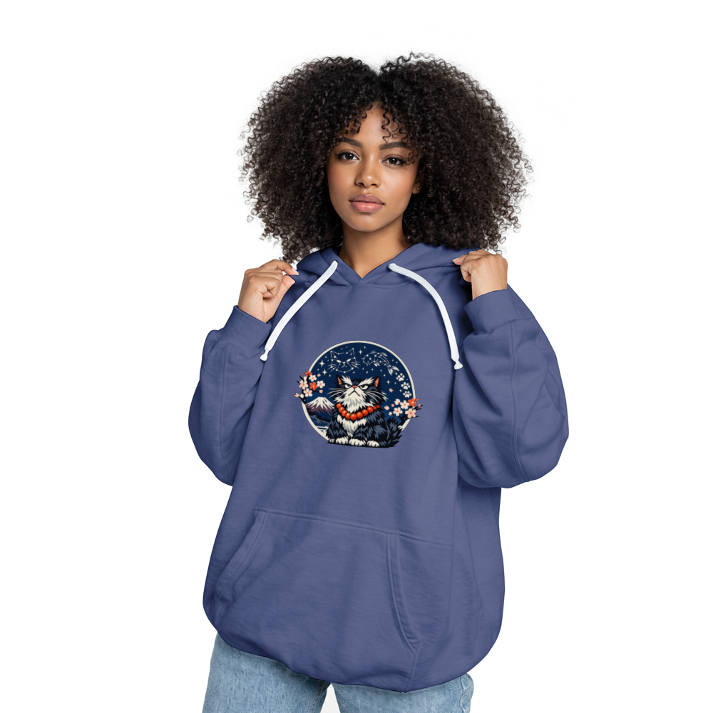 Ukiyo-e Grumpy Cat Hermit Pullover Hoodie Mystical Gifts for Men Women Boy Kids Pull Over Hoodie