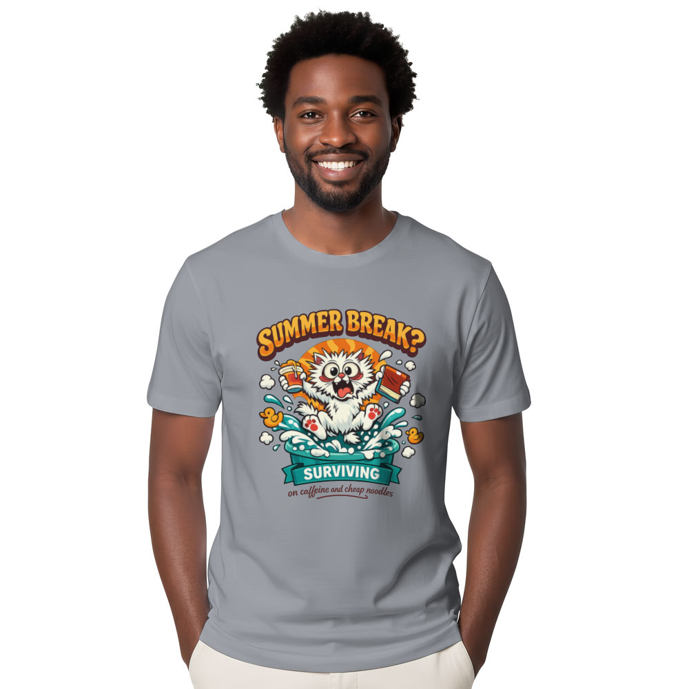 Hyperactive Cat Retro Summer Graphic Tee Funny Gifts for Men Women Boy Kids T-Shirt