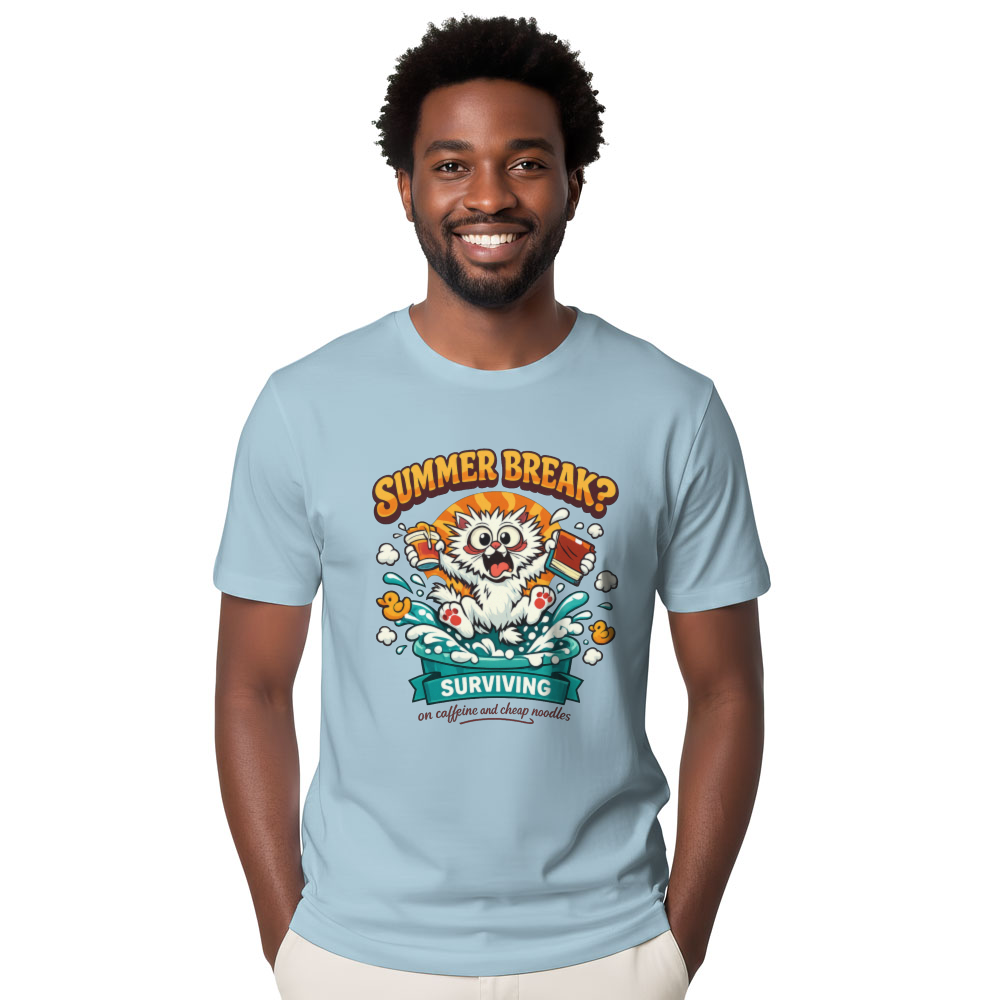 Hyperactive Cat Retro Summer Graphic Tee Funny Gifts for Men Women Boy Kids T-Shirt