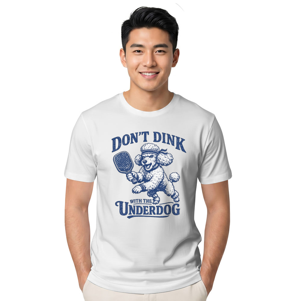 Pickleball Poodle T-Shirt For Players Playful Gifts For Men Women Boy Kids T-Shirt