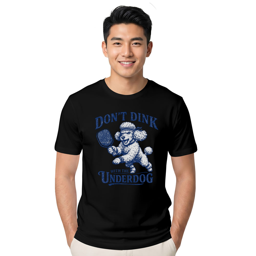 Pickleball Poodle T-Shirt For Players Playful Gifts For Men Women Boy Kids T-Shirt