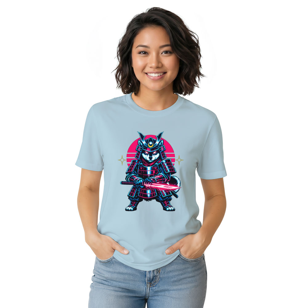Neon Ronin Shiba Samurai Synthwave Retro Futuristic Gifts for Men Women Boy Kids T-Shirt
