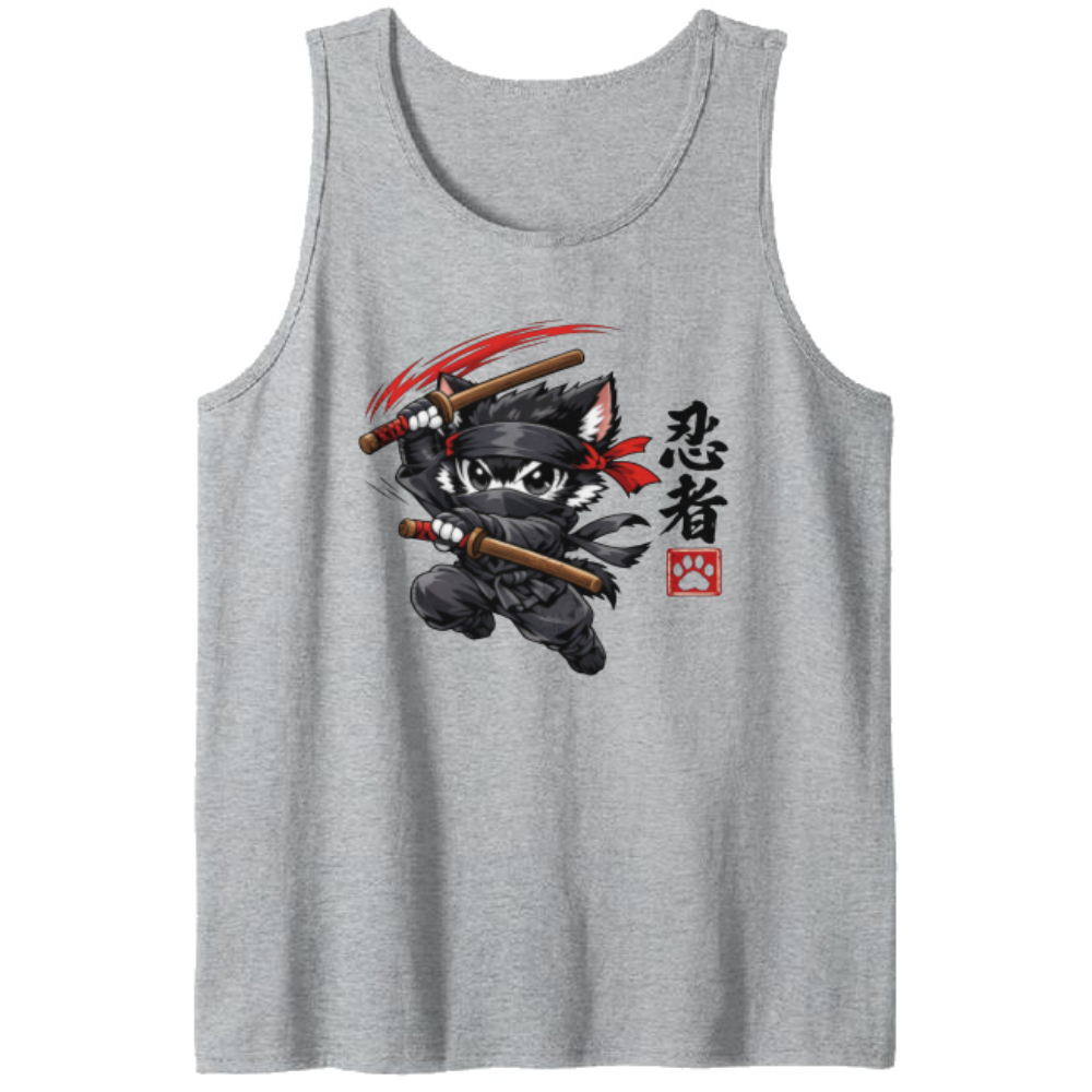 Shinobi Chibi Ninja Cat Tanktop For Anime Fans Epic Gifts for Men Women Boy Kids Tanktop - Unisex
