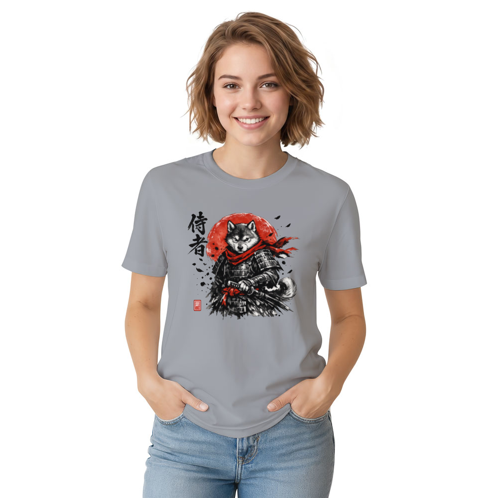 Shiba Samurai T-Shirt For Anime Streetwear Fans Bold Gifts For Men Women Boy Kids T-Shirt