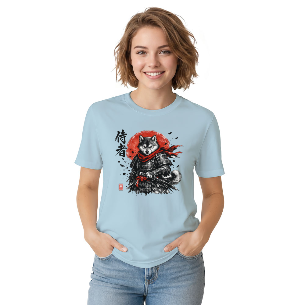 Shiba Samurai T-Shirt For Anime Streetwear Fans Bold Gifts For Men Women Boy Kids T-Shirt