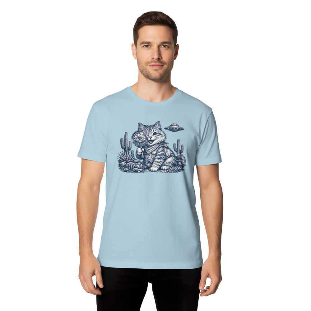 Vintage Botanical Cat For Plant And Sci Fi Fans Joyful Gifts For Men Women Boy Kids T-Shirt