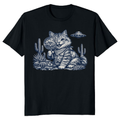 Vintage Botanical Cat For Plant And Sci Fi Fans Joyful Gifts For Men Women Boy Kids T-Shirt