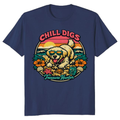 Retro Surf Golden Retriever Tee - Chill Digs & Buried Treasures Cute Gifts for Men Women Boy Kids T-Shirt