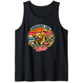 Golden Retriever Surf Tank Top Vintage Halftone Beach Graphic Retro Gifts for Men Women Boy Kids Tank Top