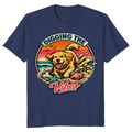 Golden Retriever Surf Badge T-Shirt Vintage Gifts for Men Women Boy Kids T-Shirt
