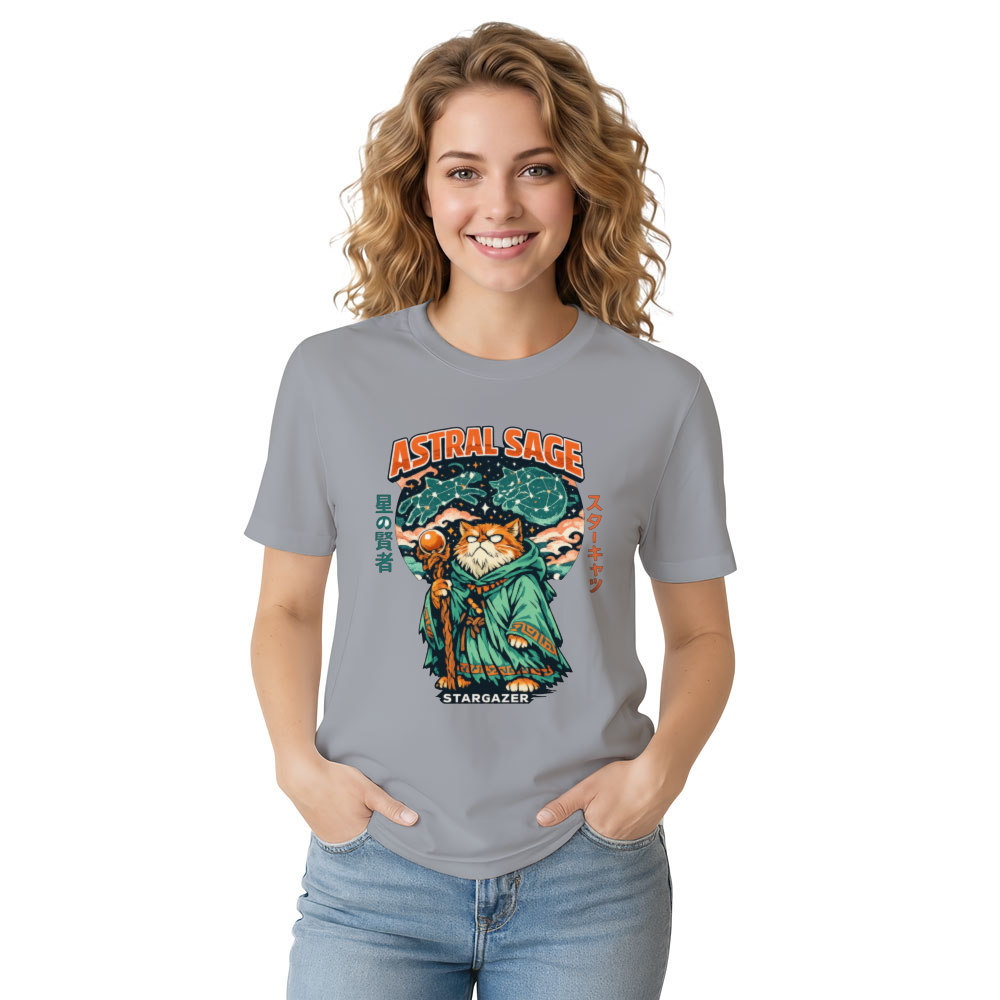 Celestial Grump Retro Anime Stargazer Tee Mystical Gifts for Men Women Boy Kids T-Shirt
