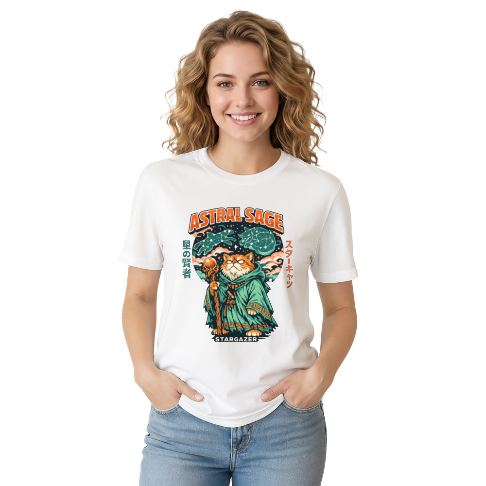 Celestial Grump Retro Anime Stargazer Tee Mystical Gifts for Men Women Boy Kids T-Shirt