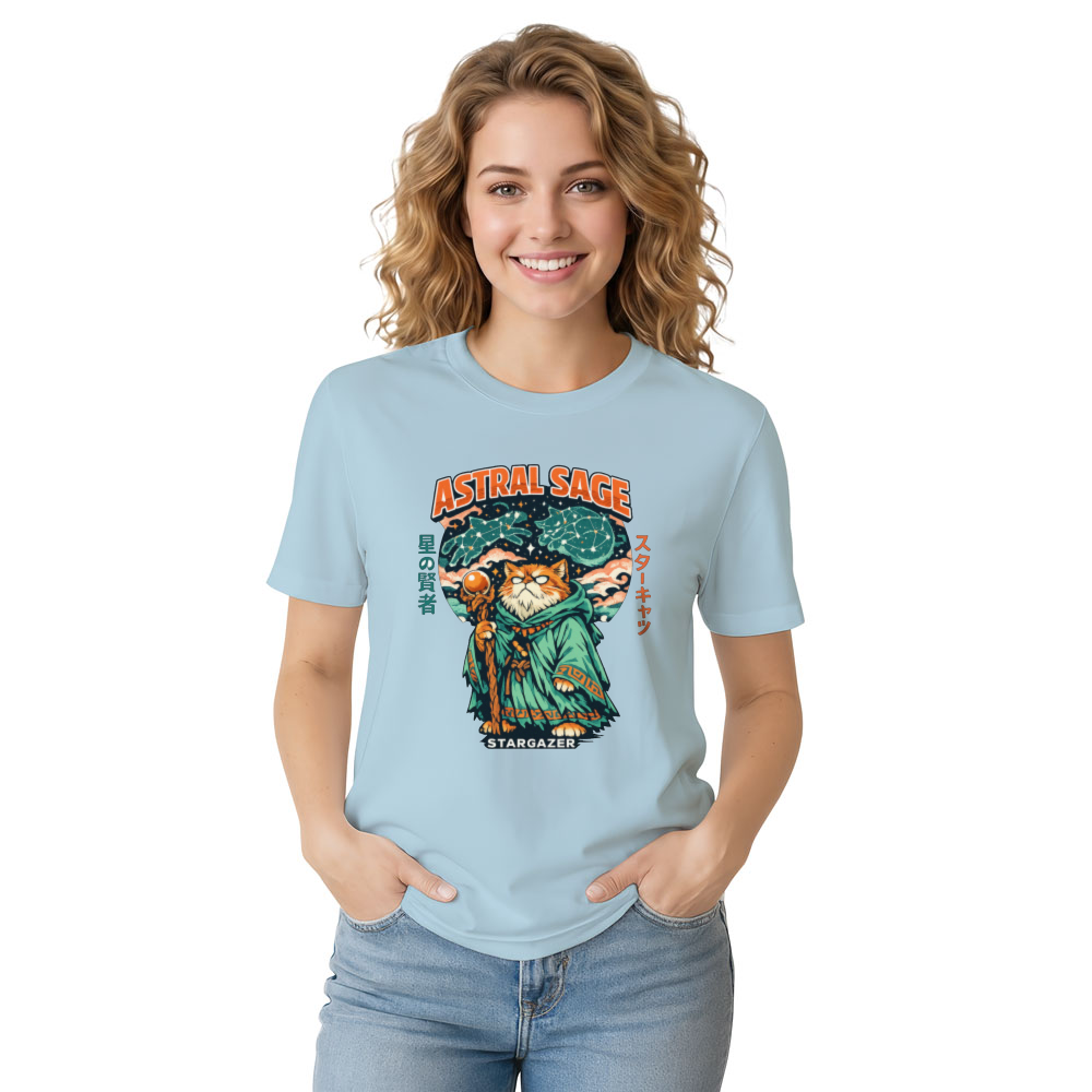 Celestial Grump Retro Anime Stargazer Tee Mystical Gifts for Men Women Boy Kids T-Shirt