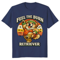 Chubby Golden Retriever Retro Aerobics Workout Vintage Gifts for Men Women Boy Kids T-Shirt
