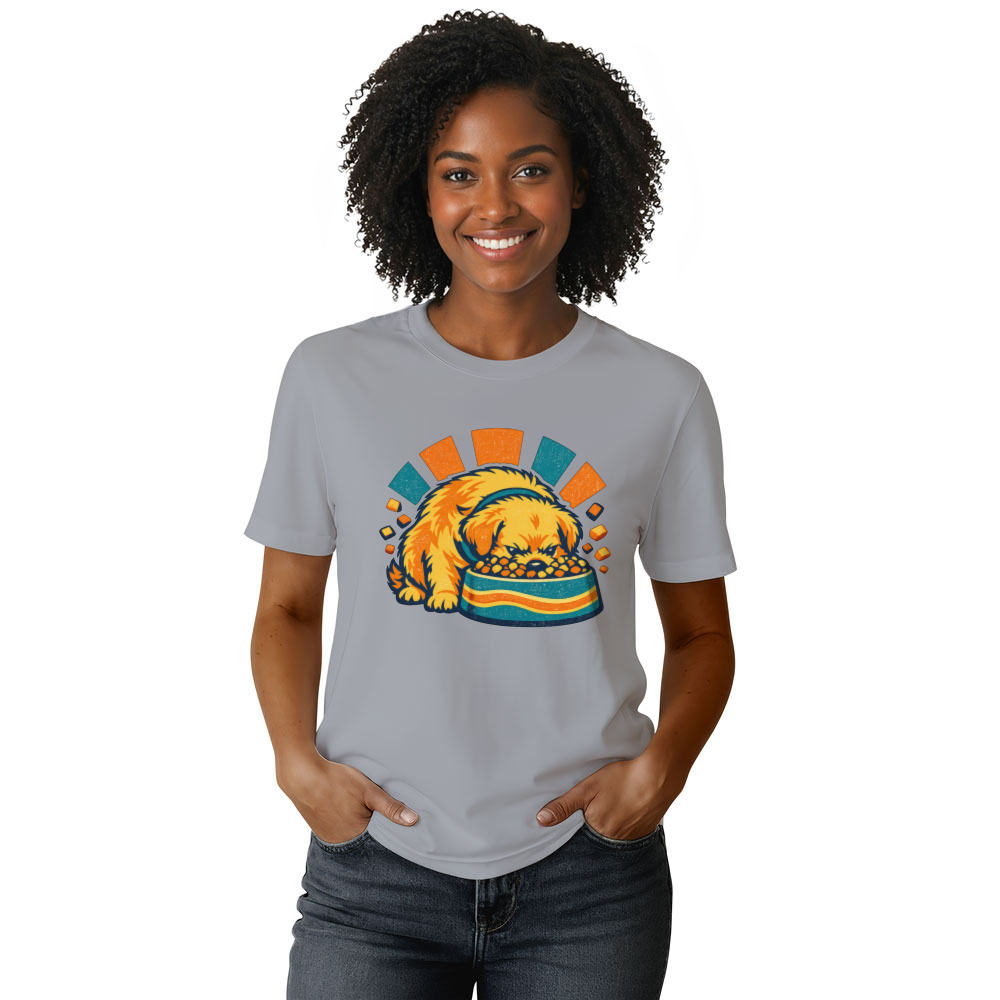 Chubby Golden Retriever Vector T-Shirt For Dog Lovers Retro Gifts for Men Women Boy Kids T-Shirt