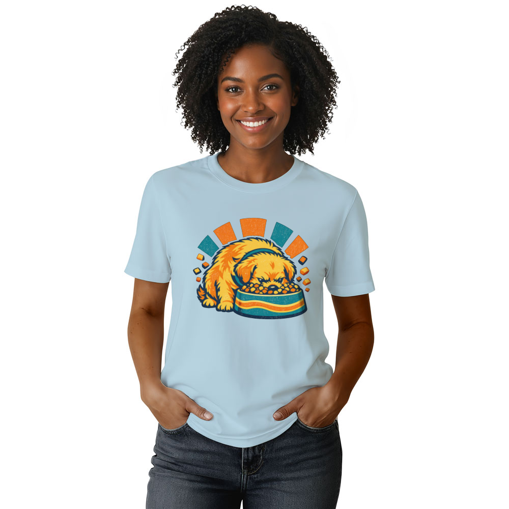 Chubby Golden Retriever Vector T-Shirt For Dog Lovers Retro Gifts for Men Women Boy Kids T-Shirt
