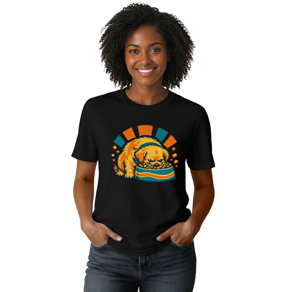 Chubby Golden Retriever Vector T-Shirt For Dog Lovers Retro Gifts for Men Women Boy Kids T-Shirt