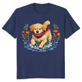 Determined Golden Retriever Watercolor T-Shirt Cozy Gifts for Men Women Boy Kids T-Shirt