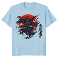 Midnight Strike Ukiyo-e Ninja Cat Graphic T-Shirt Cool Gifts for Men Women Boy Kids T-Shirt