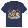 Salty Paws Beach Club Vintage Bulldog T-Shirt Retro Line Art Nostalgic Gifts For Men Women Boy Kids T-Shirt