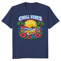 Shiba Shores 80s Retro Surf Hammock Shiba Inu Graphic Tee Retro Gifts for Men Women Boy Kids T-Shirt