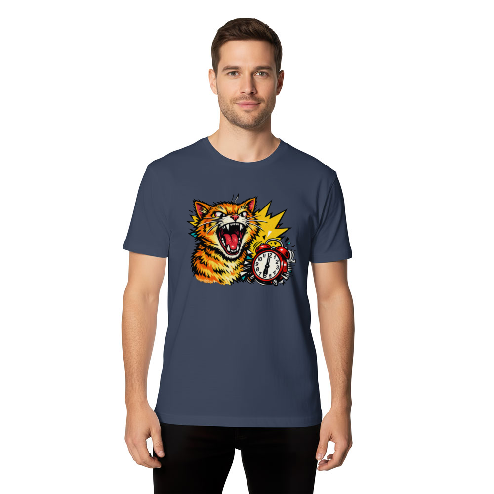Morning Meow-tdown Pop Art Cat Retro Comic Tabby Funny Gifts for Men Women Boy Kids T-Shirt